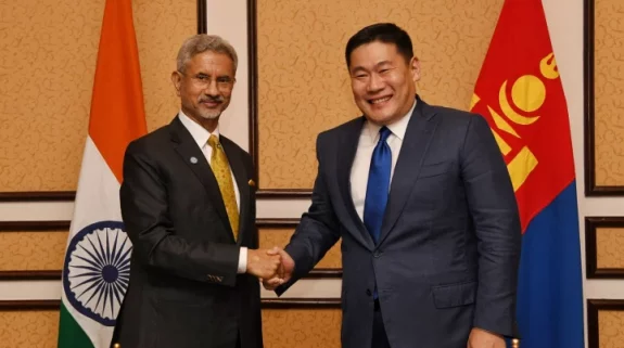 EAM Jaishankar meets Mongolian PM on sidelines of SCO Summit in Pakistan