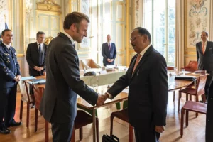 NSA Doval meets French President, DG of the French Defence Procurement Agency, Foreign Minister