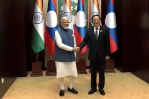 PM Modi holds bilateral talks with Laos counterpart Sonexay Siphandone in Vientiane