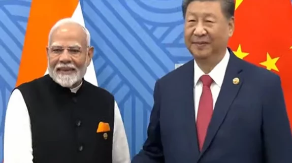 PM Modi meets Chinese President Xi Jinping on sidelines of BRICS Summit in Kazan