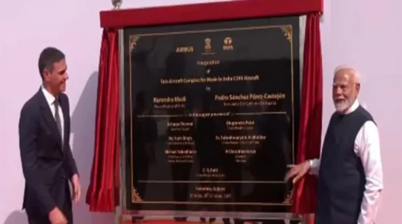 “C-295 facility represents work culture of New India,” says PM Modi as he and Spanish PM inaugurate facility