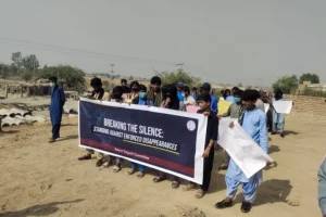 Nasirabad: BYC holds demonstrations against enforced disappearances by Pakistan’s forces