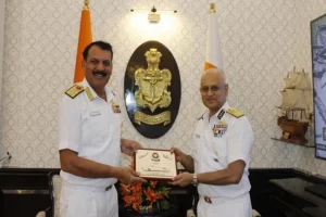 Coast Guard Chief S Paramesh calls on Navy Chief Admiral, deliberates on ICG’s operational readiness