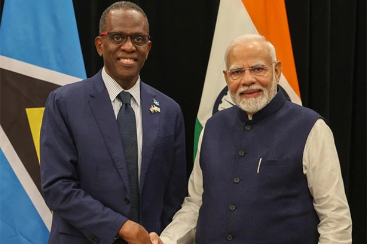 PM Modi and PM Pierre discuss ways to enhance India-St Lucia ties