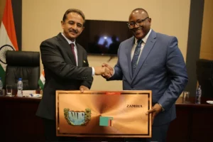 MoS External Affairs Kirti Vardhan Singh co-chairs 6th session of India-Zambia Joint Permanent Commission