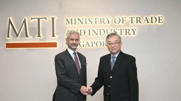 Jaishankar begins Singapore state visit, meets with Dy PM Gan Yong