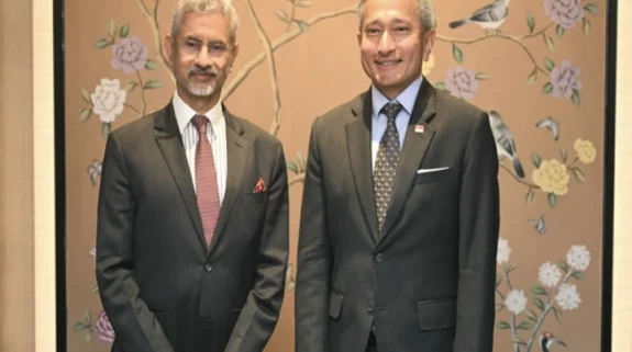 Jaishankar meets Singapore Foreign Minister, discusses regional, global developments