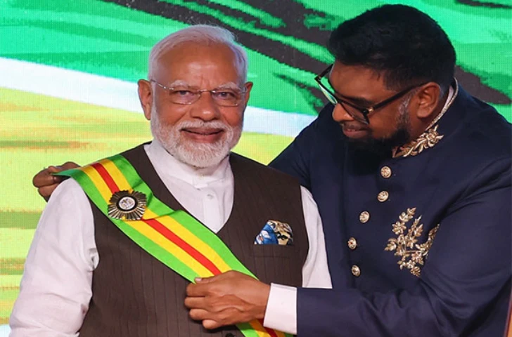 PM Modi conferred with Guyana’s highest national award ‘The Order of Excellence’