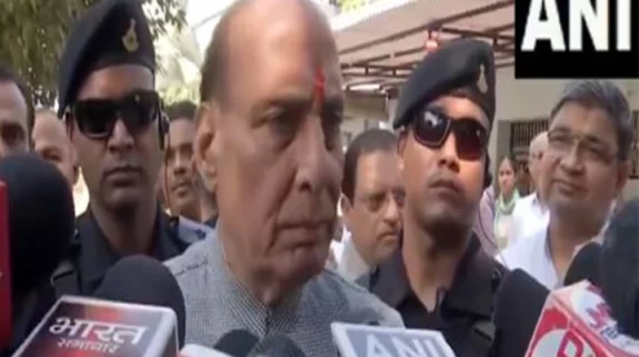 “Not an issue of security lapses, security forces giving befitting reply”: Rajnath Singh on J-K terror attacks