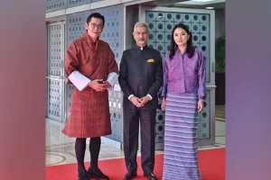 Bhutan’s King and Queen arrive in New Delhi for two-day visit