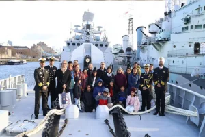 INS Tushil in London hosts Indian diaspora, local community