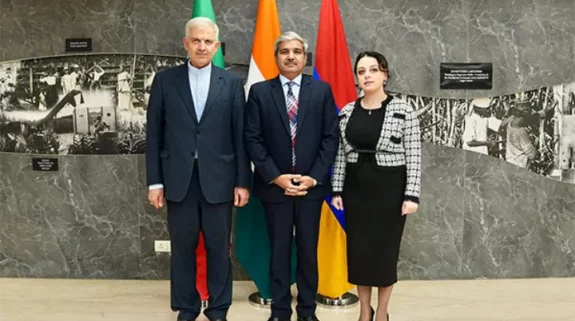 India, Iran, Armenia hold 2nd trilateral consultations in New Delhi, discusses connectivity, regional cooperation