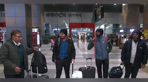 Four Indians evacuated from Syria arrive at Delhi Airport, thank embassy for their efforts