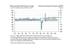 Indian economy makes strong end to 2024; Composite PMI for December stands at 60.7