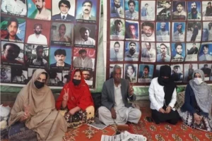 Balochistan: Residents stage protest over enforced disappearances, demand release of missing men