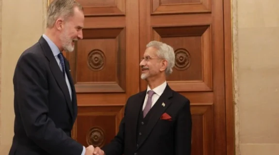 EAM Jaishankar meets King Felipe VI of Spain, conveys wishes of President Murmu, PM Modi