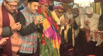 Union Minister Kiren Rijiju offers ‘chadar’ at Nizamuddin Dargah ahead of Ajmer Sharif visit