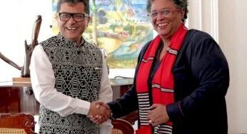MoS External Affairs Pabitra Margherita calls on Barbados PM Mia Mottley