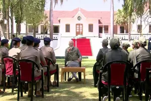 Gujarat: PM Modi interacts with ground staff at Gir National Park on World Wildlife Day