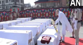 Srinagar: Union Home Minister Amit Shah pays tribute to Pahalgam terror attack victims