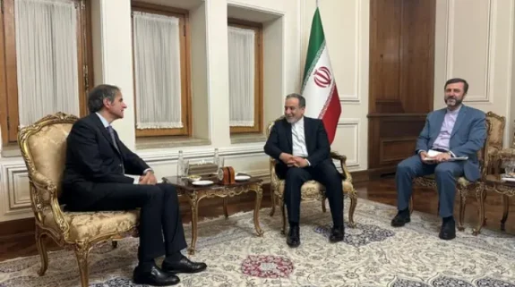 IAEA chief Grossi meets Iran FM Araghchi, stresses need for nuclear cooperation