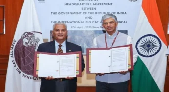 India signs Headquarters Agreement with International Big Cat Alliance