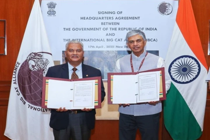 India signs Headquarters Agreement with International Big Cat Alliance