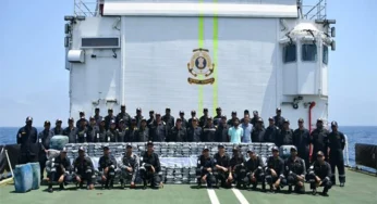 Indian Coast Guard seizes narcotics worth Rs 1800 crore near Gujarat coast