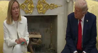 Trump ‘100%’ confident of trade deal with EU during Italian PM Meloni’s US visit