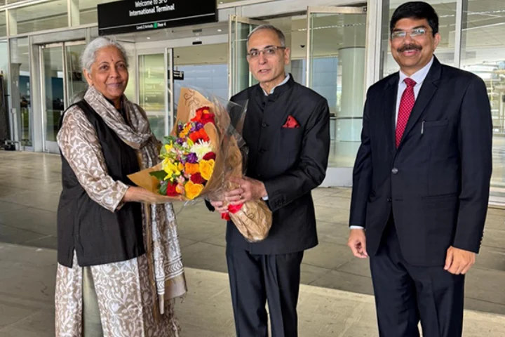Finance Minister Nirmala Sitharaman arrives in San Francisco for five-day US visit