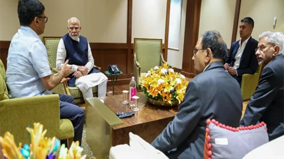PM Modi holds urgent briefing in Delhi after terror attack in Kashmir’s Pahalgam