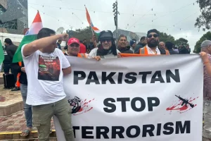 Indian community in Melbourne protest against Pakistan-backed terrorism