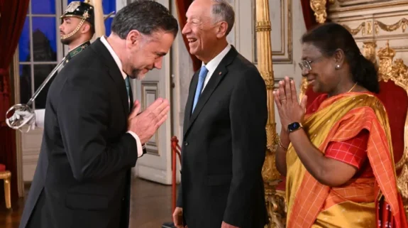 Portugal: President Murmu attends banquet hosted in her honour by Portguese counterpart Rebelo de Sousa
